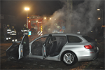 Prio 1 Brand Wegvervoer Auto Burgemeester van Panhuyslaan Burgum